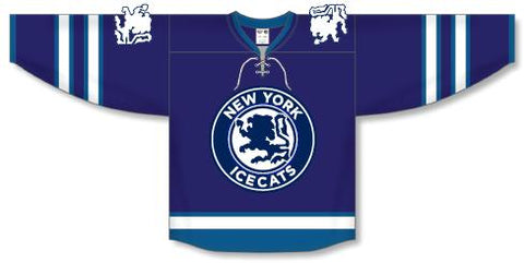 Icecats Navy Jersey Plus Hockey Socks
